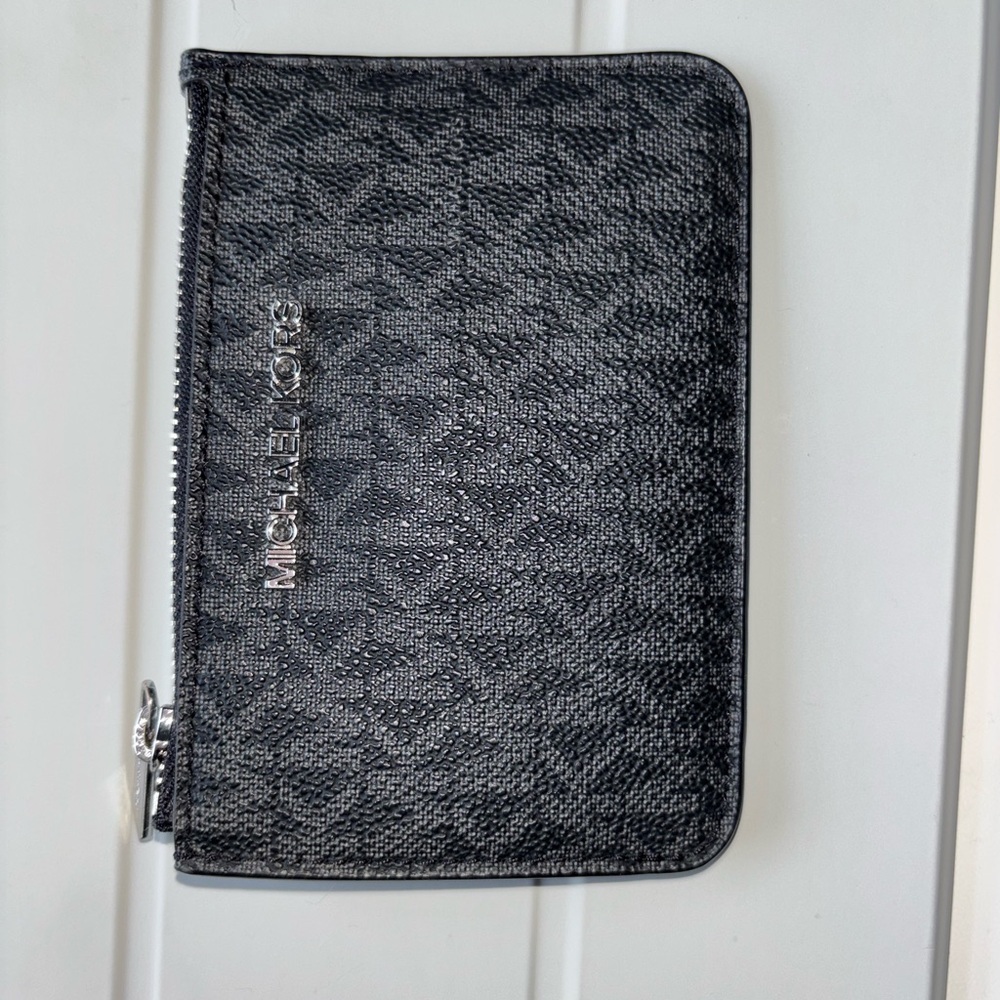 Michael Kors Charcoal Zip Wallet